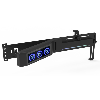 Zalman ZM-VS3 DS CPU Halterung mit Display - Schwarz