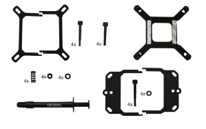 WAC Alphacool Eisblock XPX 1U - Black Acetal Version