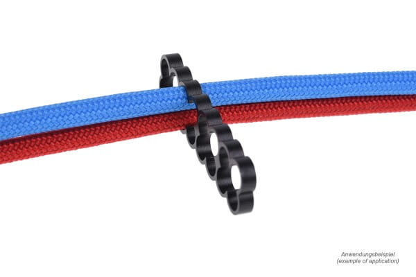 KAB Alphacool Eiskamm Alu X16 - 4mm black - 4 Stück PHT EOL