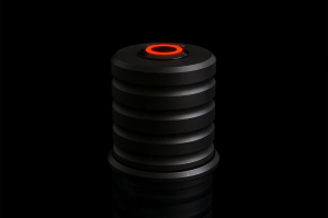 SEN Alphacool Powerbutton mit Taster 19mm rot beleuchtet - Deep Black