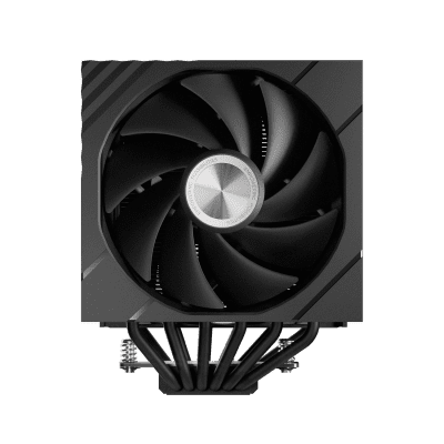 TRYX TURRIS 620 CPU-Luftkühler, Dual-Tower, mit 5-Zoll-Display - 120mm, schwarz