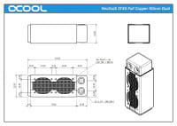 RAD Alphacool NexXxoS XT45 Full Copper 50mm Dual Radiator EOL