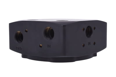 PUZ B-Ware Alphacool Eisdecke D5 Messing Aufsatz - Deep Black