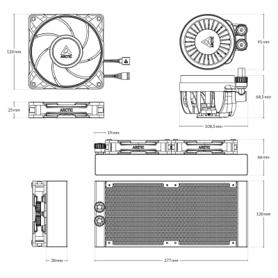 KOI Arctic Liquid Freezer III Pro 240 All-in-One CPU-Wasserkühler