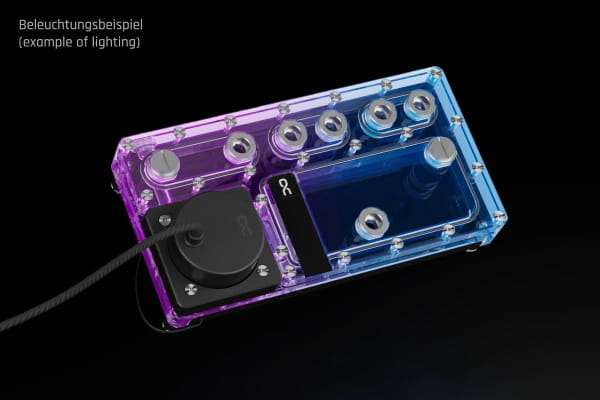 AGB Alphacool Core Distro Plate 240 Links D5/DDC V.2 mit D5 Apex Pumpe