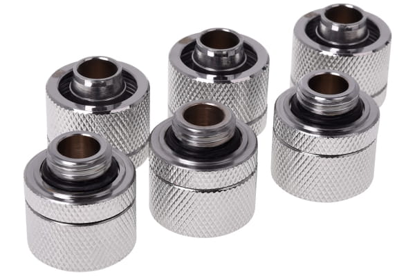 ANS B-Ware Alphacool HF 16/10 Anschraubtülle G1/4 - Chrome Sixpack PHT EOL