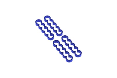 KAB Alphacool Eiskamm Alu X5 Flat - 4mm blue - 4 Stück PHT EOL