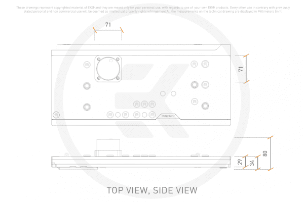 AGB EK Water Blocks EK-Quantum Reflection2 PC-O11D XL D5 PWM D-RGB - Screen Edition