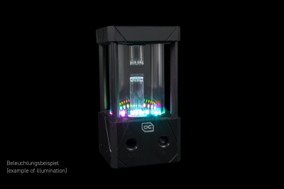 PUM Alphacool Eisbecher Aurora D5 Acetal/Glas - 150mm inkl. Alphacool VPP Apex