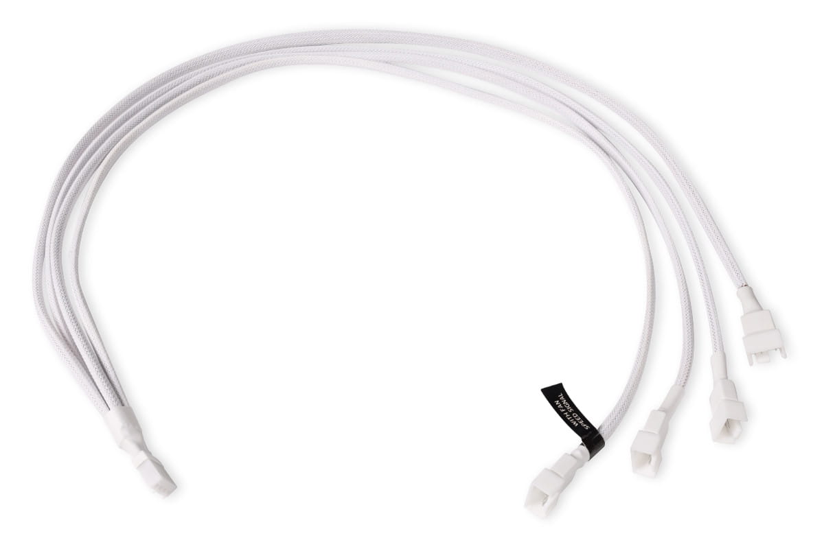 Alphacool Y-Splitter 4-Pin auf 4x 4-Pin PWM 60cm weiß