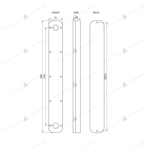 AGB Stealkey CubeTube 240mm - Acryl Würfelrohr