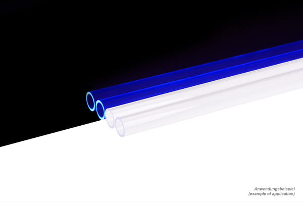 S13 Alphacool HardTube 13/10mm Acryl (PMMA) Klar UV-Blau 40cm - 4er Set (160cm) EOL