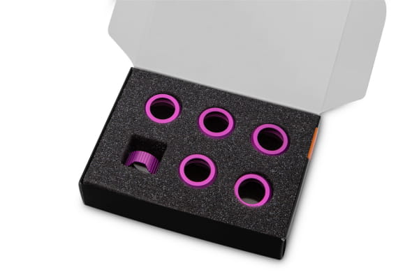 EK Water Blocks EK-Quantum Torque Compression Ring 6-Pack HDC 14 - Purple