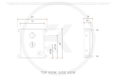 WAC EK Water Blocks EK-Pro CPU WB 1700/1851 – Nickel + Inox