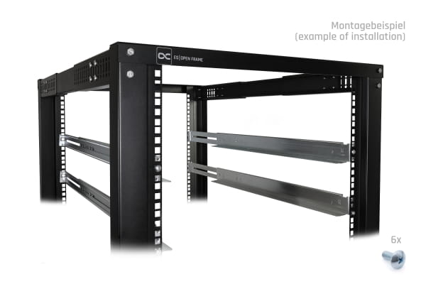 GHZ Alphacool ES 19" Rackmount-Schienen mit Auflage