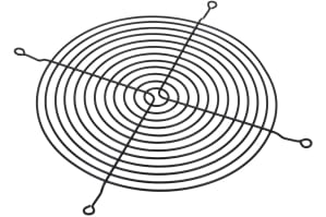 LZ Lüftergitter für Axiallüfter für 200mm schwarz