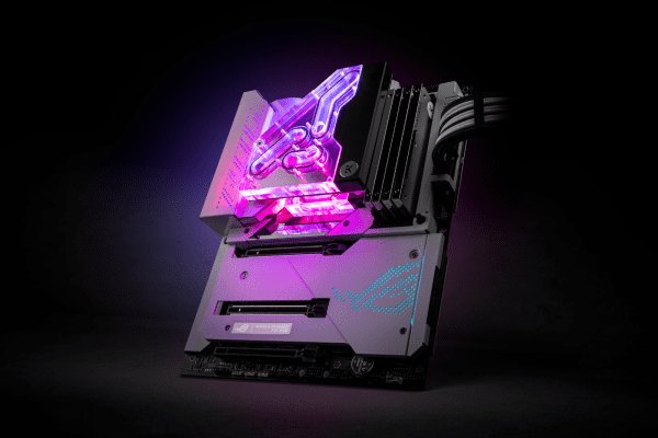WAC EK Water Blocks EK-Quantum Momentum2 VRM Bridge ROG Maximus Z690 Formula D-RGB - Plexi