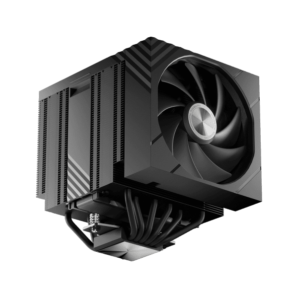 TRYX TURRIS 620 CPU-Luftkühler, Dual-Tower, mit 5-Zoll-Display - 120mm, schwarz