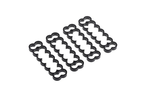 KAB Alphacool Eiskamm Alu X14 - 4mm black - 4 Stück PHT EOL
