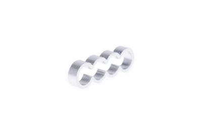 KAB Alphacool Eiskamm Alu X4 Flat - 4mm silver - 4 Stück PHT EOL