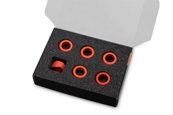 EK Water Blocks EK-Quantum Torque Compression Ring 6-Pack HDC 12 - Red