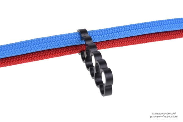 KAB Alphacool Eiskamm Alu X12 - 4mm black - 4 Stück PHT EOL