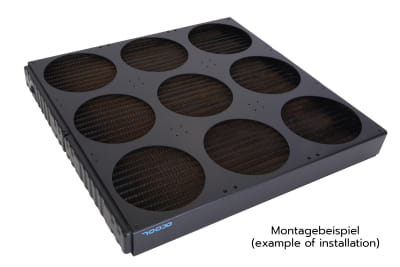 RAB Alphacool SuperNova 1260 Lüfterblende 9x140mm - Black