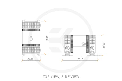 PUM EK Water Blocks EK-XTOP Revo Dual D5 PWM Serial (incl. 2x pump)