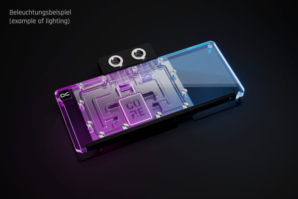 WAK Alphacool Core RX 9070 XT Mercury mit Backplate