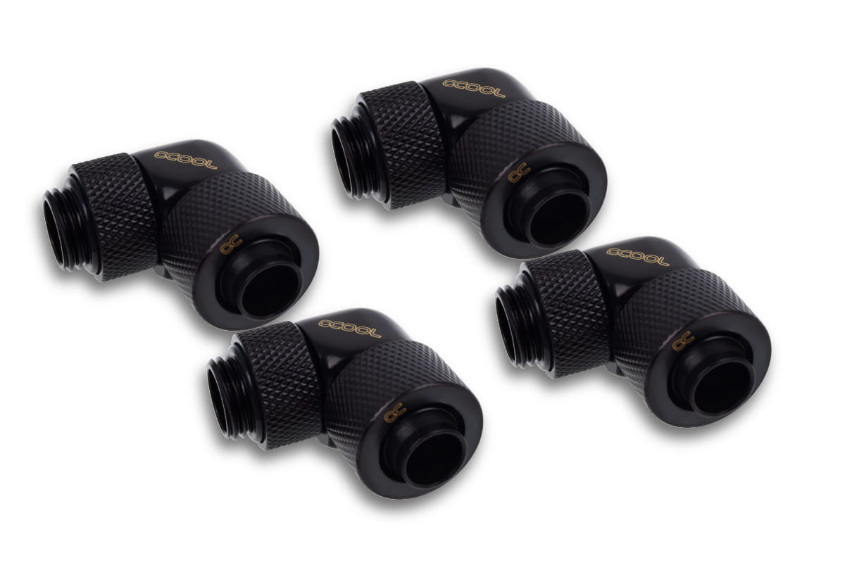 Alphacool Eiszapfen 13/10mm Anschraubtülle 90° drehbar G1/4 - 4pcs ...
