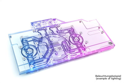 WAK Alphacool Eisblock Aurora Acryl GPX-A Radeon RX 6800XT/6900XT Nitro+ mit Backplate PHT EOL