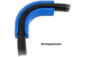 ANZ Winkelclip 90° für 10/8mm Schlauch - blau -