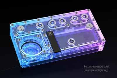 AGB Alphacool Core Distro Plate 240 Links D5/DDC V.2 mit D5 Apex Pumpe