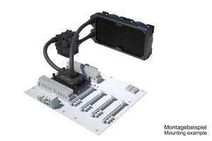 SVK Alphacool ES Pro 4U - 2 x 120 ST / XPX Pro 1U / Reservoir 2U - DDC310