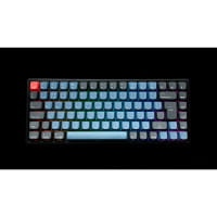 TAT Keychron K2 Pro - Gaming-Tastatur schwarz/blau, DE-Layout, Gateron G Pro Red, Hot-Swap, PBT