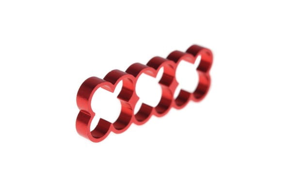KAB Alphacool Eiskamm Alu X12 - 4mm red - 4 Stück PHT EOL