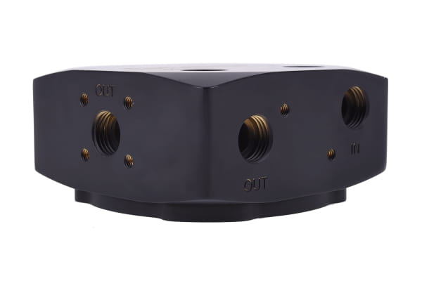 PUZ B-Ware Alphacool Eisdecke D5 Messing Aufsatz - Deep Black