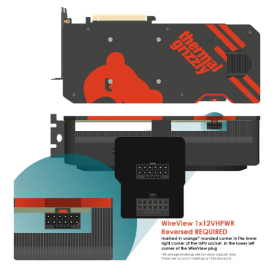 ZK Thermal Grizzly WireView GPU 1x12VHPWR, Reversed