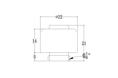 ANS Bykski B-FT3-TK-V2-S 16/10mm Anschraubtülle - Silver