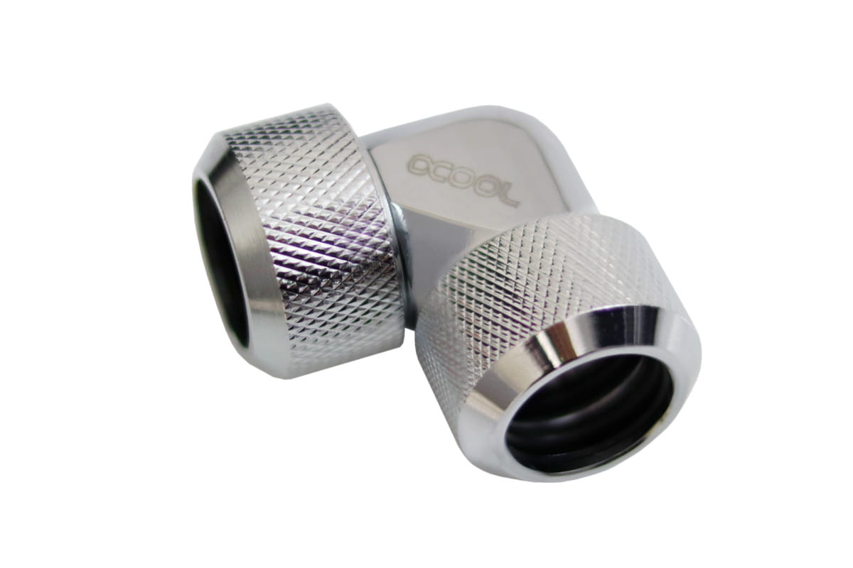 Alphacool Eiszapfen 16mm HardTube Anschraubtülle 90° L-Verbinder Ac...
