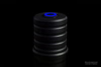 SEN Alphacool Powerbutton mit Taster 19mm blau beleuchtet - Deep Black