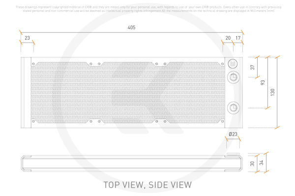 RAD EK Water Blocks EK-Quantum Surface S360 - Black Edition