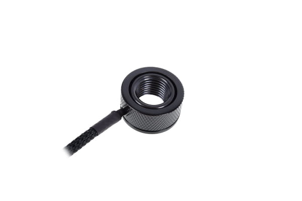 B-Ware Alphacool Eiszapfen Temperatursensor G1/4 IG/IG mit AG Adapter - Deep Black