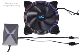 KAB Alphacool Eis-Matrix II - Adapter 5-Pin auf PWM + 5V Digital RGB (3pcs) je 20cm