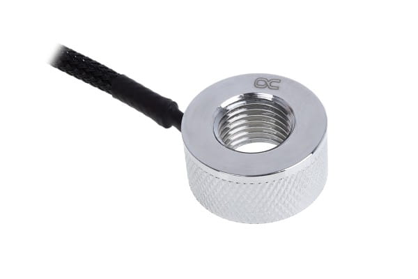 SEN Alphacool Eiszapfen Temperatursensor G1/4 IG/IG & mit AG Adapter - Chrome