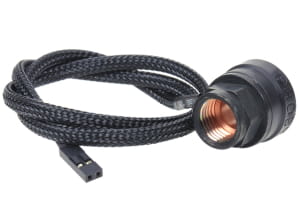 SEN Phobya Thermosensor In-Line 2x G1/4 Innengewinde - black matt