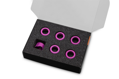 EK Water Blocks EK-Quantum Torque Compression Ring 6-Pack HDC 12 - Purple