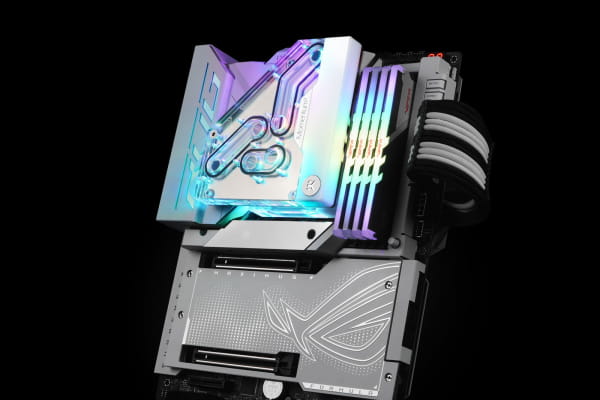 WAC EK Water Blocks EK-Quantum Momentum2 VRM Bridge ROG Maximus Z790 Formula D-RGB - White