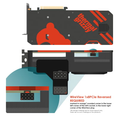 ZK Thermal Grizzly WireView GPU 1x8Pin PCIe, Reversed