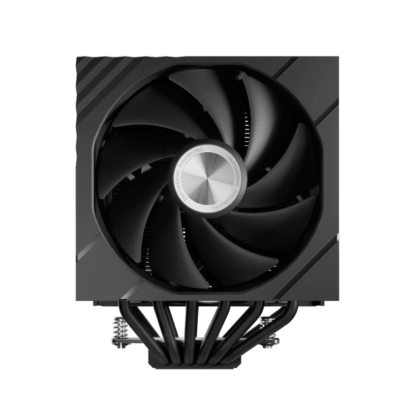 TRYX TURRIS 620 CPU-Luftkühler, Dual-Tower, mit 5-Zoll-Display - 120mm, schwarz